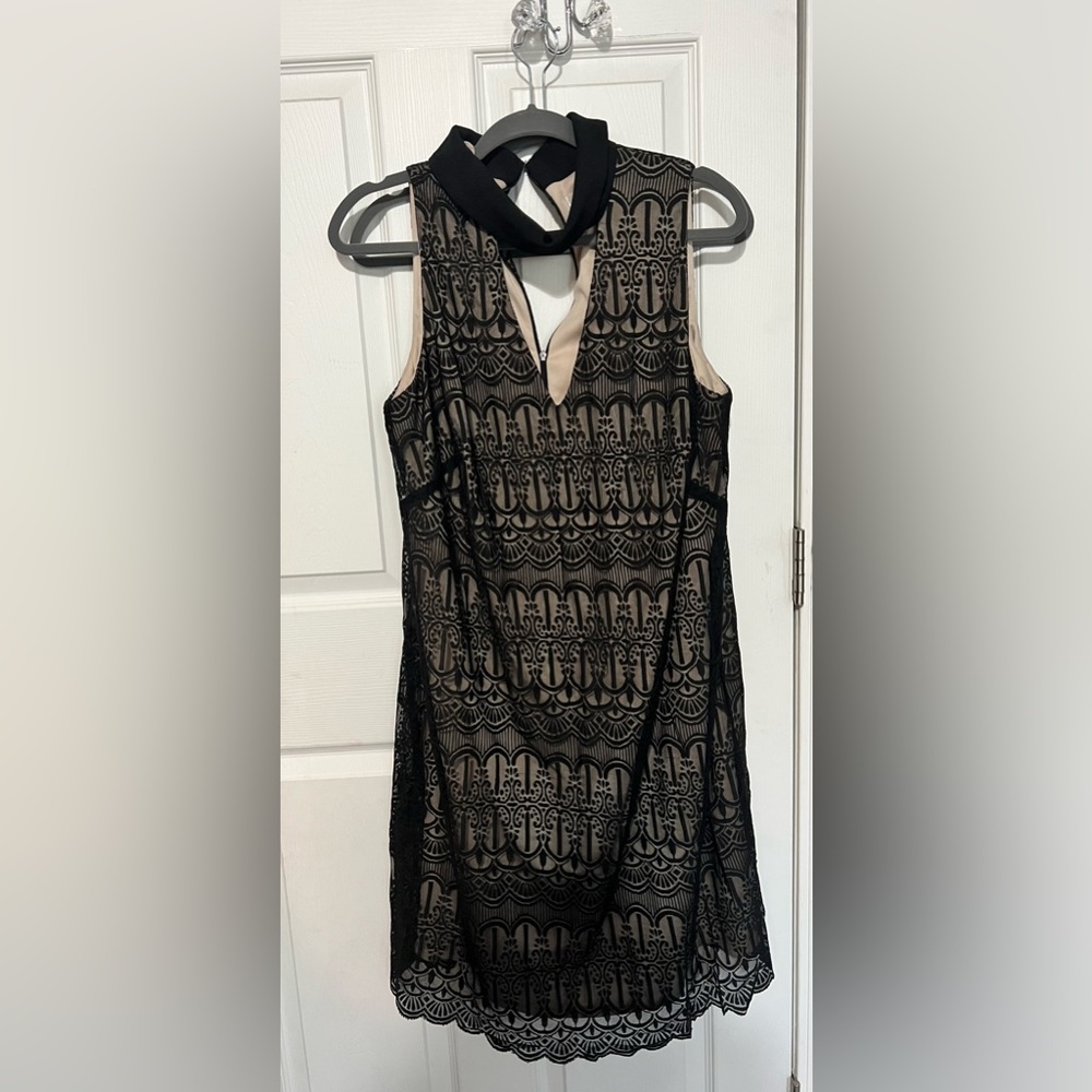 EUC London Times black above the knee dress size 18w
